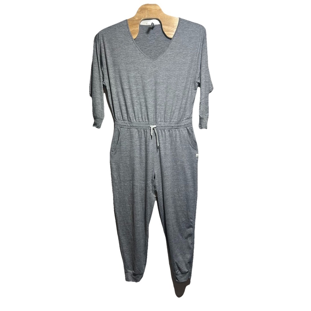 Vuori‎ Womens XL Lux V-Neck Jumpsuit Jumper Long Sleeve One Piece